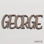 Personalised wooden name sign - Font 18