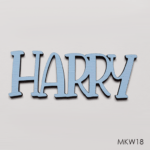 Personalised wooden name sign - Font 18