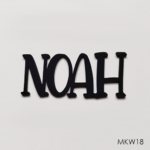 Personalised wooden name sign - Font 18