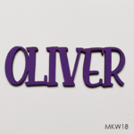 Personalised wooden name sign - Font 18