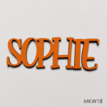 Personalised wooden name sign - Font 18