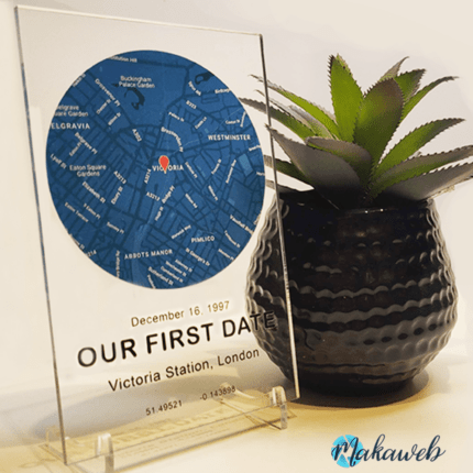 Personalised Acrylic "First Date" Plaque