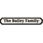 Personalised wooden railway style sign Style 2
