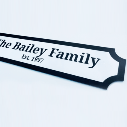 Personalised Acrylic Street / Railway Style Sign