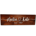 Personalised Heart Name Sign