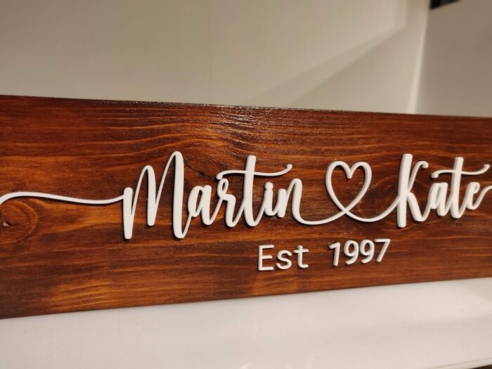 Personalised Heart Name Sign