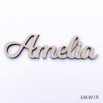 Personalised wooden name sign - Font 19