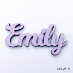Personalised wooden name sign - Font 19