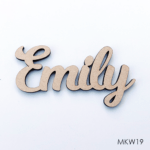 Personalised wooden name sign - Font 19