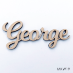 Personalised wooden name sign - Font 19