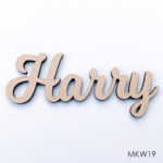 Personalised wooden name sign - Font 19