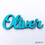 Personalised wooden name sign - Font 19