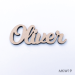 Personalised wooden name sign - Font 19