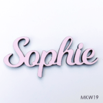 Personalised wooden name sign - Font 19