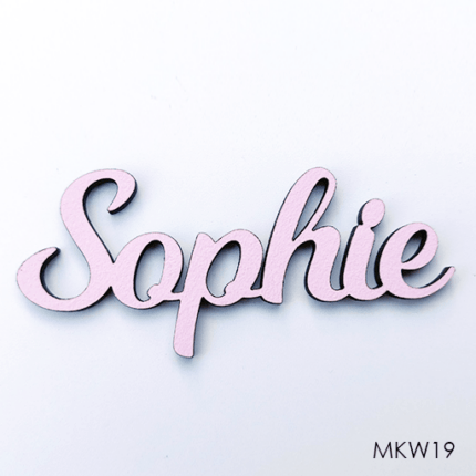Personalised wooden name sign - Font 19