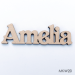 Personalised wooden name sign - Font 20