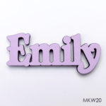 Personalised wooden name sign - Font 20