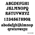 Personalised wooden name sign - Font 20