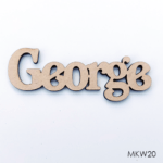 Personalised wooden name sign - Font 20