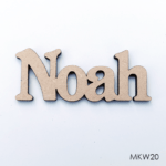 Personalised wooden name sign - Font 20