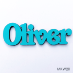 Personalised wooden name sign - Font 20
