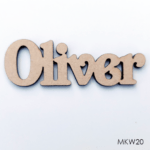 Personalised wooden name sign - Font 20