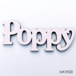 Personalised wooden name sign - Font 20