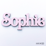 Personalised wooden name sign - Font 20
