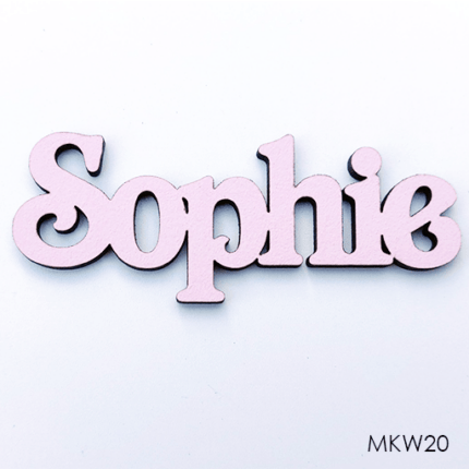 Personalised wooden name sign - Font 20