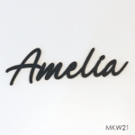 Personalised wooden name sign - Font 21
