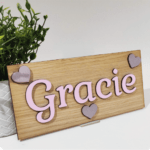 Personalised Oak Name Plaque