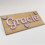 Personalised Oak Name Plaque