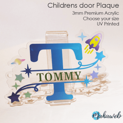 Personalised Childrens Monogram Name Plaque