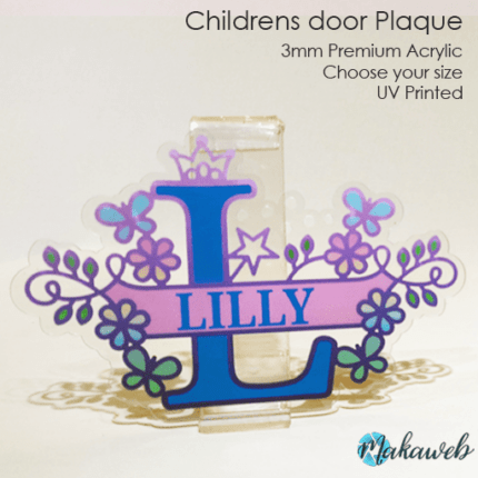 Personalised Childrens Monogram Name Plaque