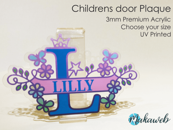 Personalised Childrens Monogram Name Plaque