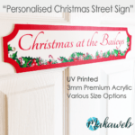 Personalised Christmas at the... Street Sign
