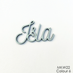 Personalised wooden name sign - Font 22