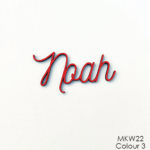 Personalised wooden name sign - Font 22