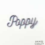 Personalised wooden name sign - Font 22