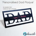 Personalised 'Dad' Plaque