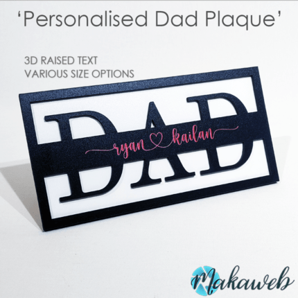 Personalised 'Dad' Plaque