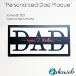 Personalised 'Dad' Plaque