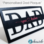 Personalised 'Dad' Plaque