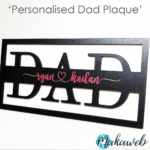 Personalised 'Dad' Plaque