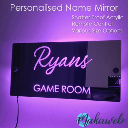 Personalised Acrylic Name Mirror