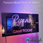 Personalised Acrylic Name Mirror