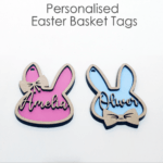 Personalised Wooden Easter Basket Tags