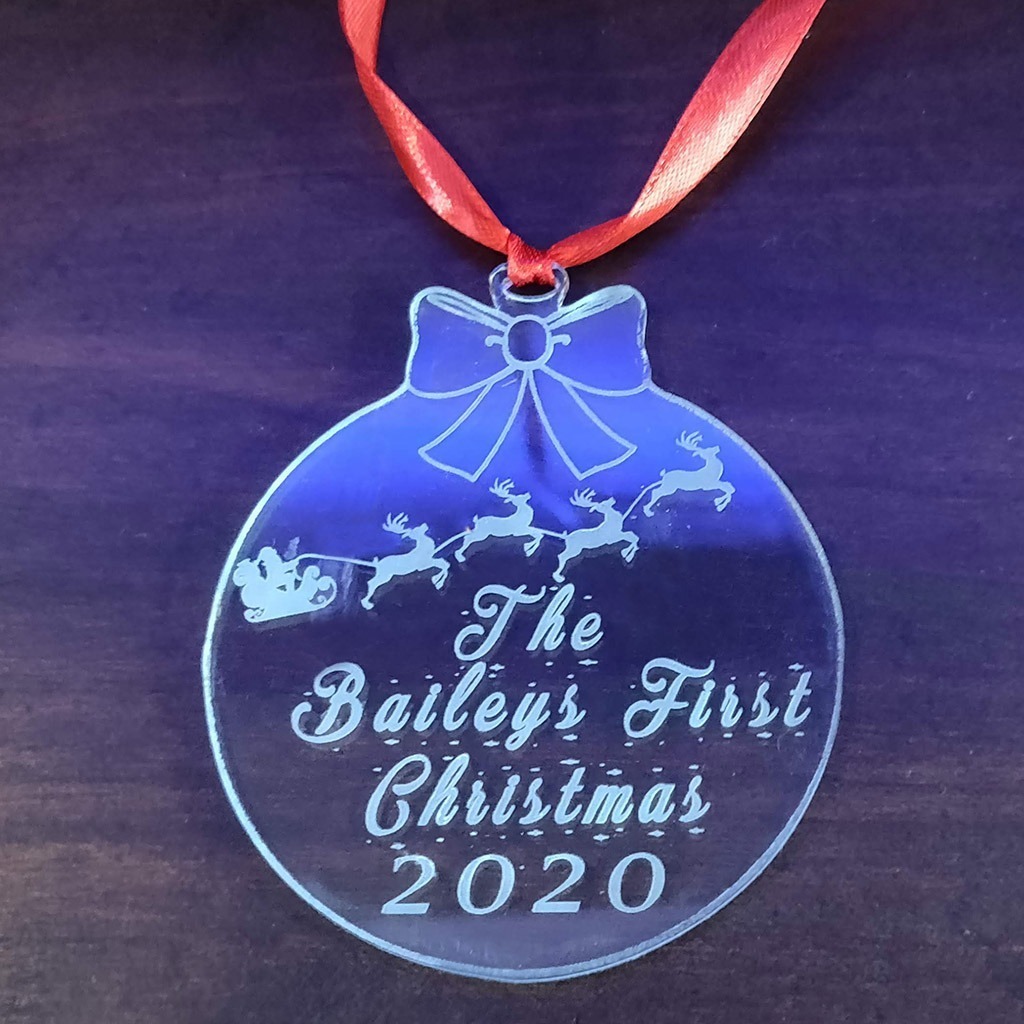 Married First Add Acrylic Christmas Bauble
