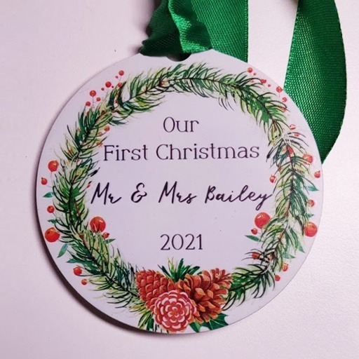 First Christmas Wreath 1 Our First Christmas Wreath