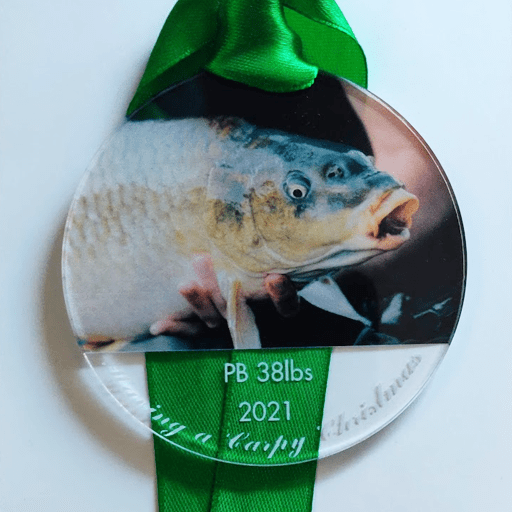 Carpy Christmas NS 3 Personalised "havin a carpy christmas" Bauble